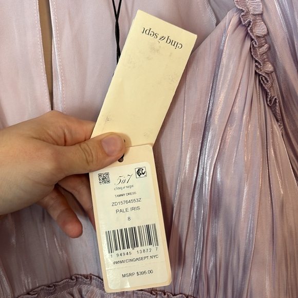 NWT Cinq a Sept Lavender Dress Size 8 - Picture 2 of 4